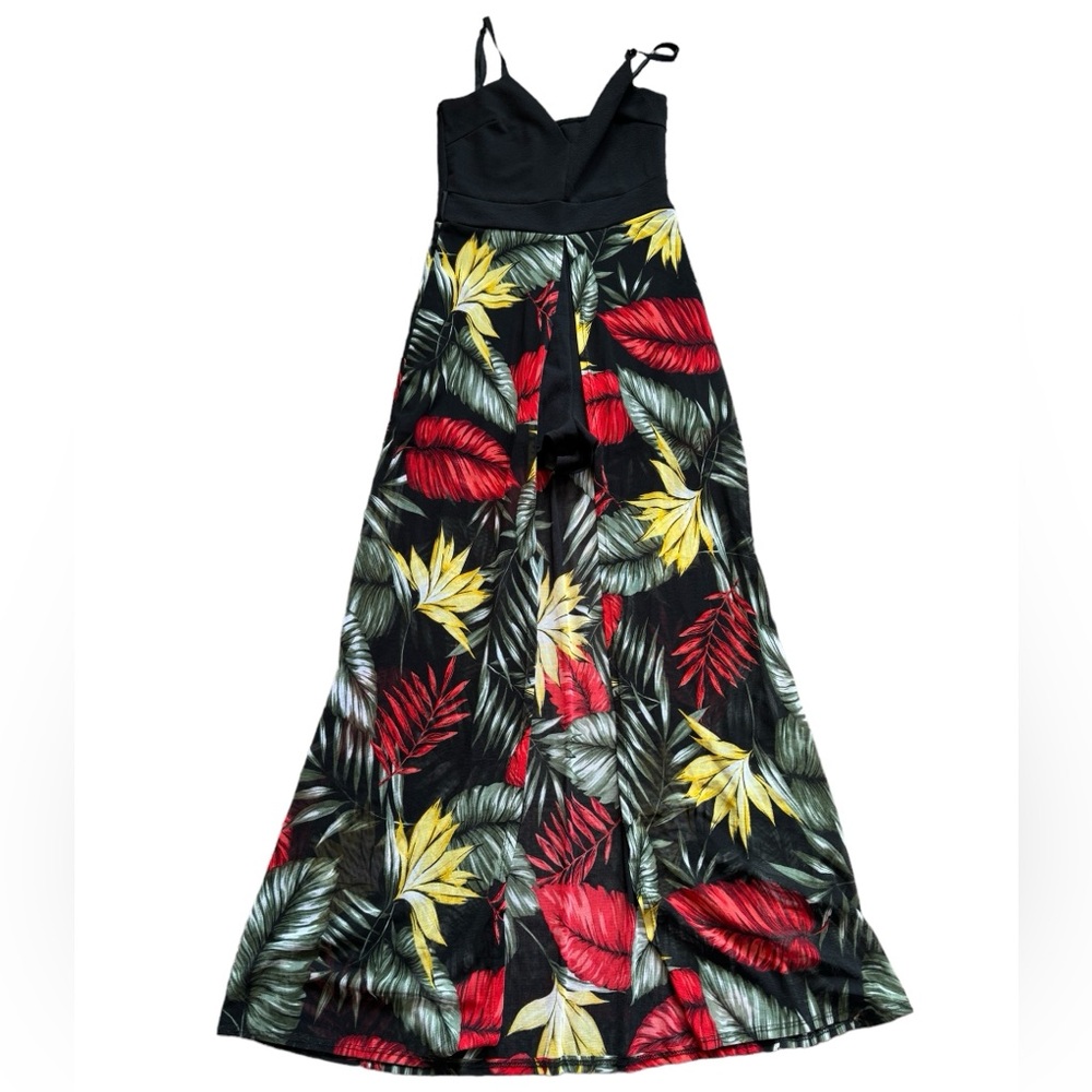 Sexy Floral Chiffon Romper Dress